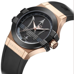 Alternative view of Maserati Men’s Quartz Black Silicone Strap Black Dial 40mm Watch R8851108002