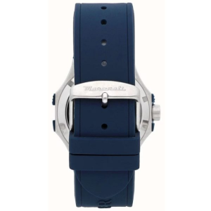 Alternative view of Maserati Men’s Automatic Blue Silicone Strap Blue Skeleton Dial 42mm Watch R8821108035