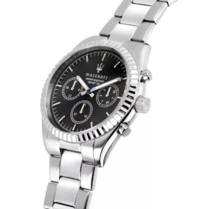 Alternative view of Maserati Men’s Chronograph Quartz Silver Stainless Steel Black Dial 43mm Watch R8853100023