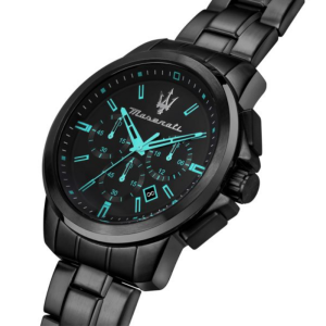 Alternative view of Maserati Successo Aqua Edition Men’s Chronograph Quartz Black Stainless Steel Black Dial 45mm Watch R8873644003