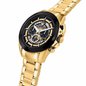 Alternative view of Maserati Men’s Chronograph Quartz Gold Stainless Steel Black Dial 45mm Watch R8873612058