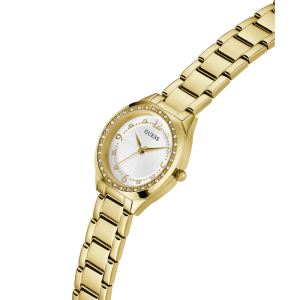 Alternative view of Guess Women’s Quartz Gold Stainless Steel White Dial 30mm Watch GW0767L2
