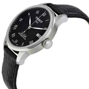 Alternative view of TISSOT Men’s Powermatic Swiss-Made Black Leather Strap Black Dial 40mm Watch T006.407.16.053.00