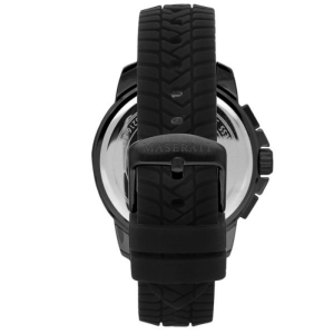 Maserati Men’s Chronograph Quartz Black Silicone Strap Black Dial 44mm Watch R8871621011 - Image 3