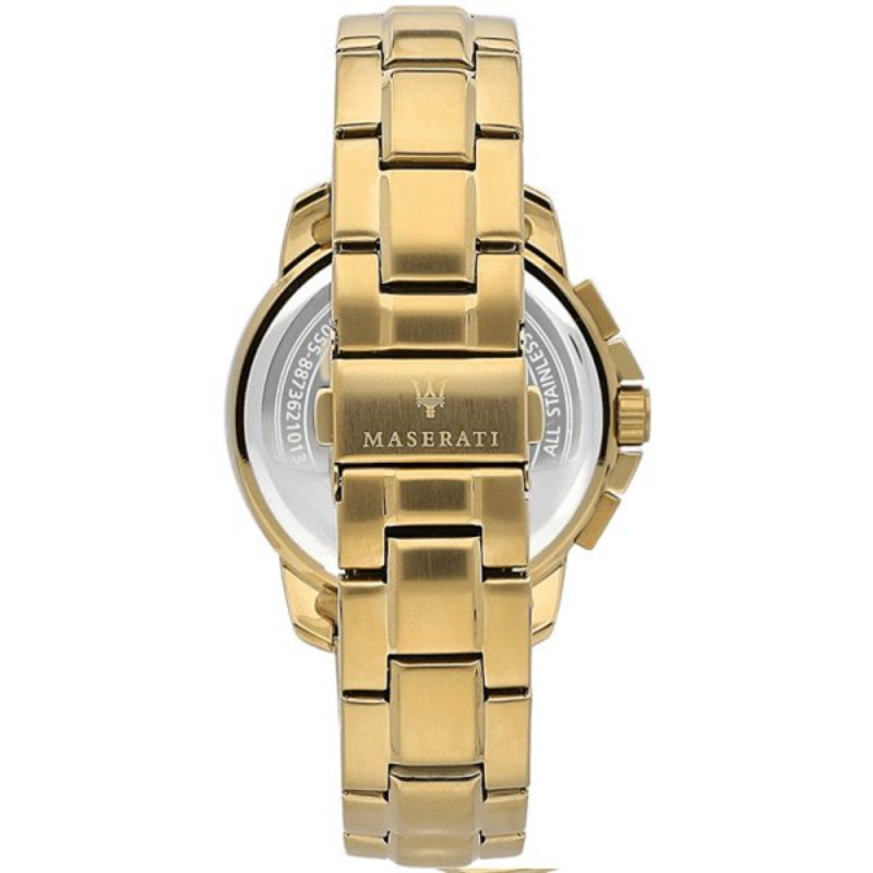Maserati Men’s Chronograph Quartz Gold Stainless Steel Blue Dial 44mm Watch R8873621021 - Image 3