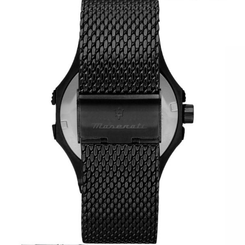 Maserati Potenza Aqua Edition Men’s Quartz Black Stainless Steel Black Dial 44mm Watch R8853144002 - Image 3