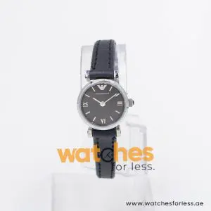 Alternative view of Emporio Armani Women’s Quartz Black Leather Strap Black 22mm Watch AR1685-2