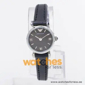 Emporio Armani Women’s Quartz Black Leather Strap Black 22mm Watch AR1685-2