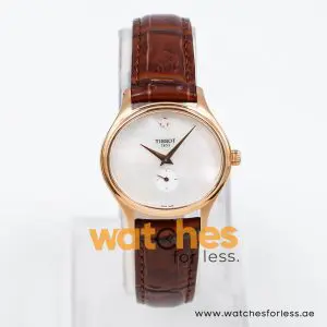 Tissot Women’s Quartz Swiss Made Dark Brown Leather Strap Mother Of Pearl Dial 32mm Watch T103.310.36.111.00-1
