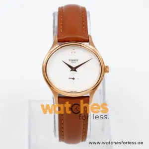Tissot Women’s Quartz Swiss Made Brown Leather Strap Mother Of Pearl Dial 32mm Watch T103.310.36.111.00