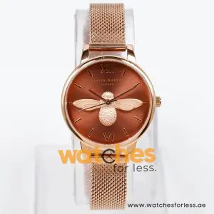 Olivia Burton Women’s Quartz Rose Gold Stainless Steel Rose Gold Dial 30mm Watch HM1121