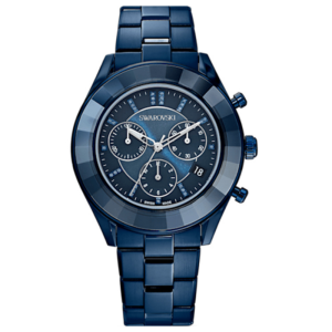 SWAROVSKI Unisex Swiss Made Quartz Blue Stainless Steel Blue Dial 39mm Watch 5610475