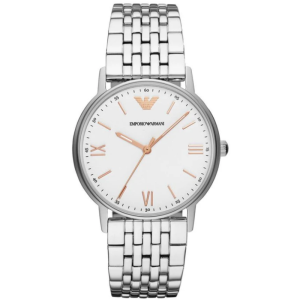 Emporio Armani Women's Quartz Stainless Steel White Dial 32mm Watch AR80014 (Without Tag)