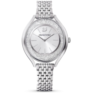 SWAROVSKI Women’s Swiss Made Quartz Silver Stainless Steel Silver Dial 35mm Watch 5519462