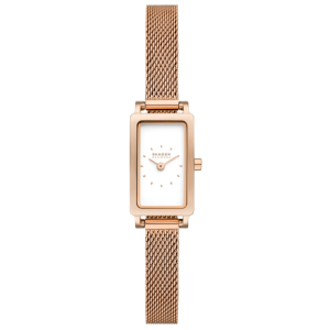 Skagen Women’s Quartz Rose Gold Stainless Steel White Dial 30mm Watch SKW3148 (Without Tag)