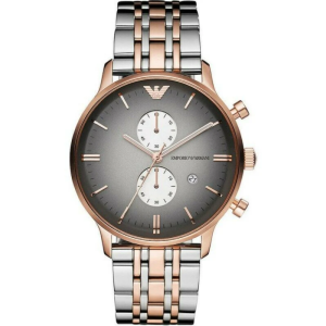 Emporio Armani Men’s Chronograph Quartz Two-tone Stainless Steel 43mm Watch AR1721 (Without Tag)