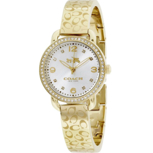 Coach Women’s Quartz Gold Stainless Steel White Dial 28mm Watch 14502354