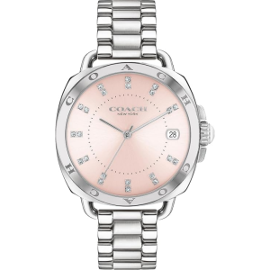 Coach Women’s Quartz Silver Stainless Steel Pink Dial 34mm Watch 14504156