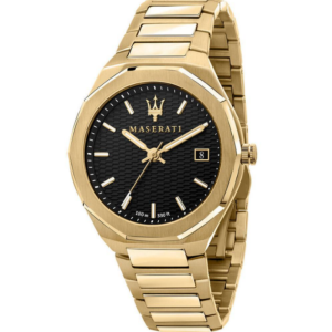 Maserati Men’s Quartz Gold Stainless Steel Black Dial 42mm Watch R8853142004