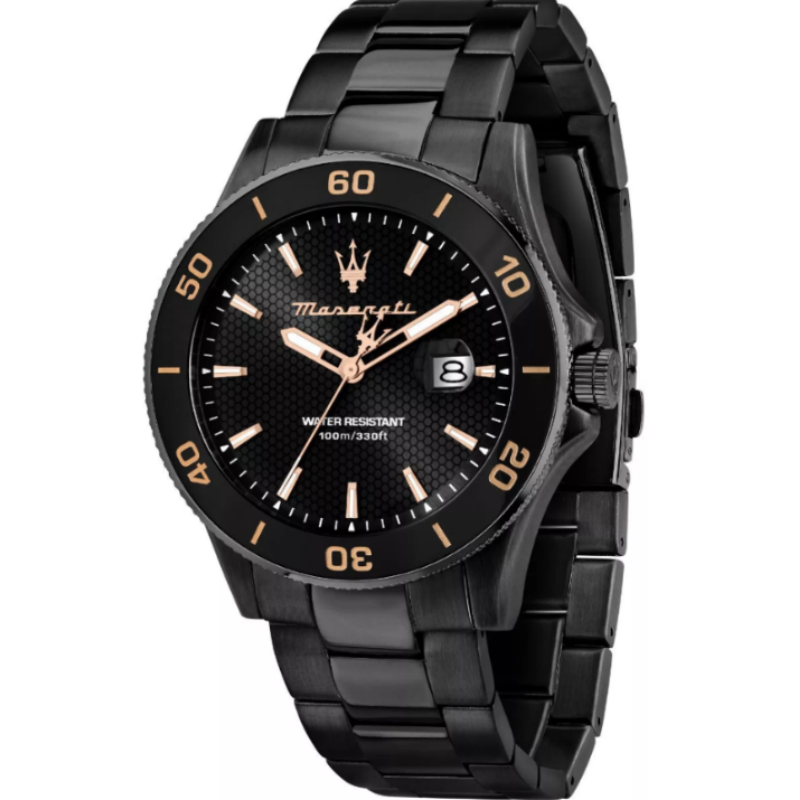 Maserati Men’s Quartz Black Stainless Steel Black Dial 43mm Watch R8853100035