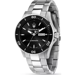 Maserati Men’s Automatic Silver Stainless Steel Black Dial 43mm Watch R8823100002