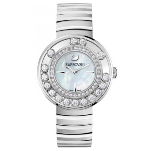 SWAROVSKI Women’s Swiss Made Quartz Silver Stainless Steel Mother Of Pearl Dial 35mm Watch 1160307