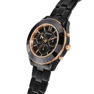 Alternative view of SWAROVSKI Unisex Swiss Made Quartz Black Stainless Steel Black Dial 39mm Watch 5610472