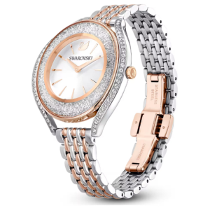 Alternative view of SWAROVSKI Women’s Swiss Made Quartz Two-tone Stainless Steel White Dial 35mm Watch 5644075