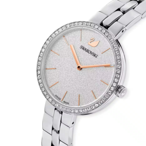 Alternative view of SWAROVSKI Women’s Swiss Made Quartz Silver Stainless Steel Silver Glitter Dial 32mm Watch 5517807