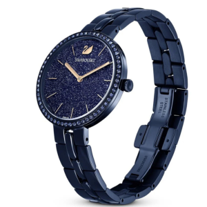 Alternative view of SWAROVSKI Women’s Swiss Made Quartz Blue Stainless Steel Blue Glitter Dial 32mm Watch 5647452