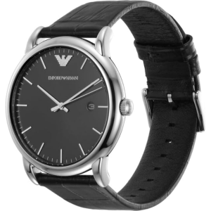 Alternative view of Emporio Armani Men’s Quartz Black Leather Strap Black Dial 43mm Watch AR2500 (Without Tag)