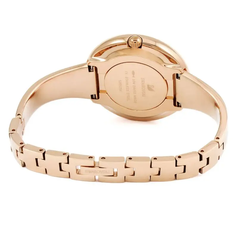 SWAROVSKI Women’s Swiss Made Quartz Rose Gold Metal Chain White Dial 34mm Watch 5269250 - Image 2