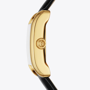 Alternative view of Tory Burch Women’s Quartz Black Leather Strap Cream Dial 25mm Watch TBW1076 (Shelf Leftover)