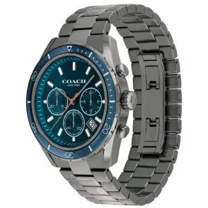 Alternative view of Coach Men’s Quartz Gray Stainless Steel Blue Dial 44mm Watch 14602516
