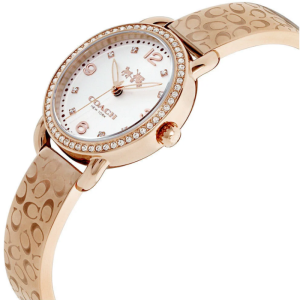Alternative view of Coach Women’s Quartz Rose Gold Stainless Steel White Dial 28mm Watch 14502355