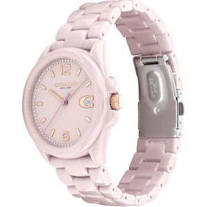 Alternative view of Coach Women’s Quartz Pink Ceramic Chain Pink Dial 36mm Watch 14503926