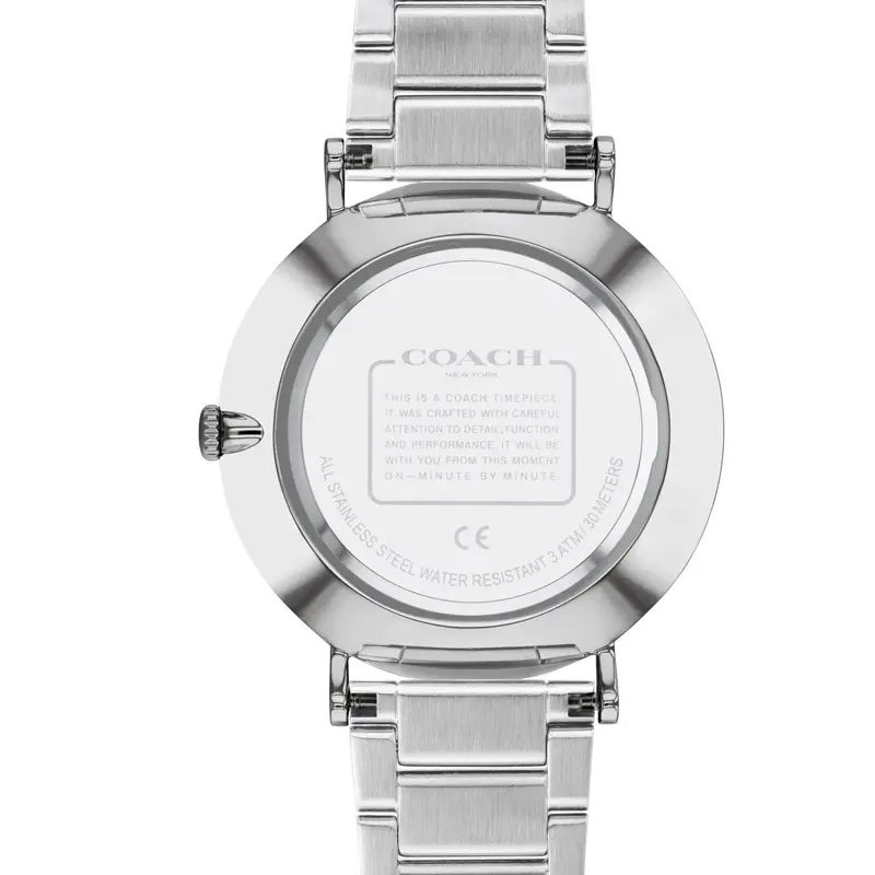 Coach Men’s Quartz Silver Stainless Steel Blue Dial 41mm Watch 14602429 - Image 2