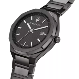 Alternative view of Maserati Men’s Quartz Dark Grey Stainless Steel Black Dial 45mm Watch R8853142001