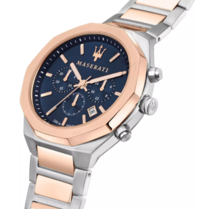 Alternative view of Maserati Men’s Chronograph Quartz Two-Tone Stainless Steel Navy Blue Dial 45mm Watch R8873642002