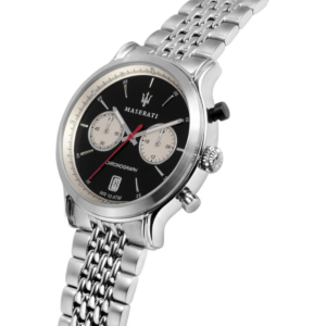 Alternative view of Maserati Men’s Chronograph Quartz Silver Stainless Steel Black Dial 39mm Watch R8873638001