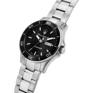 Alternative view of Maserati Men’s Automatic Silver Stainless Steel Black Dial 43mm Watch R8823100002