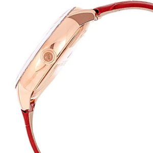 Alternative view of SWAROVSKI Women’s Swiss Made Quartz Red Leather Strap Red Dial 38mm Watch 5295380 (Shelf Leftover)