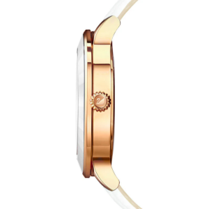Alternative view of SWAROVSKI Women’s Swiss Made Quartz White Leather Strap White Dial 39mm Watch 5414416 (Shelf Leftover)