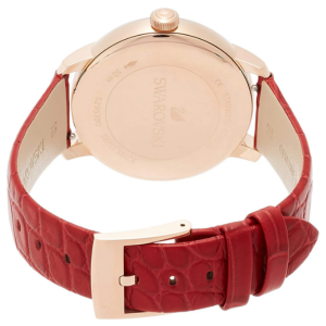 SWAROVSKI Women’s Swiss Made Quartz Red Leather Strap Red Dial 38mm Watch 5295380 (Shelf Leftover) - Image 3