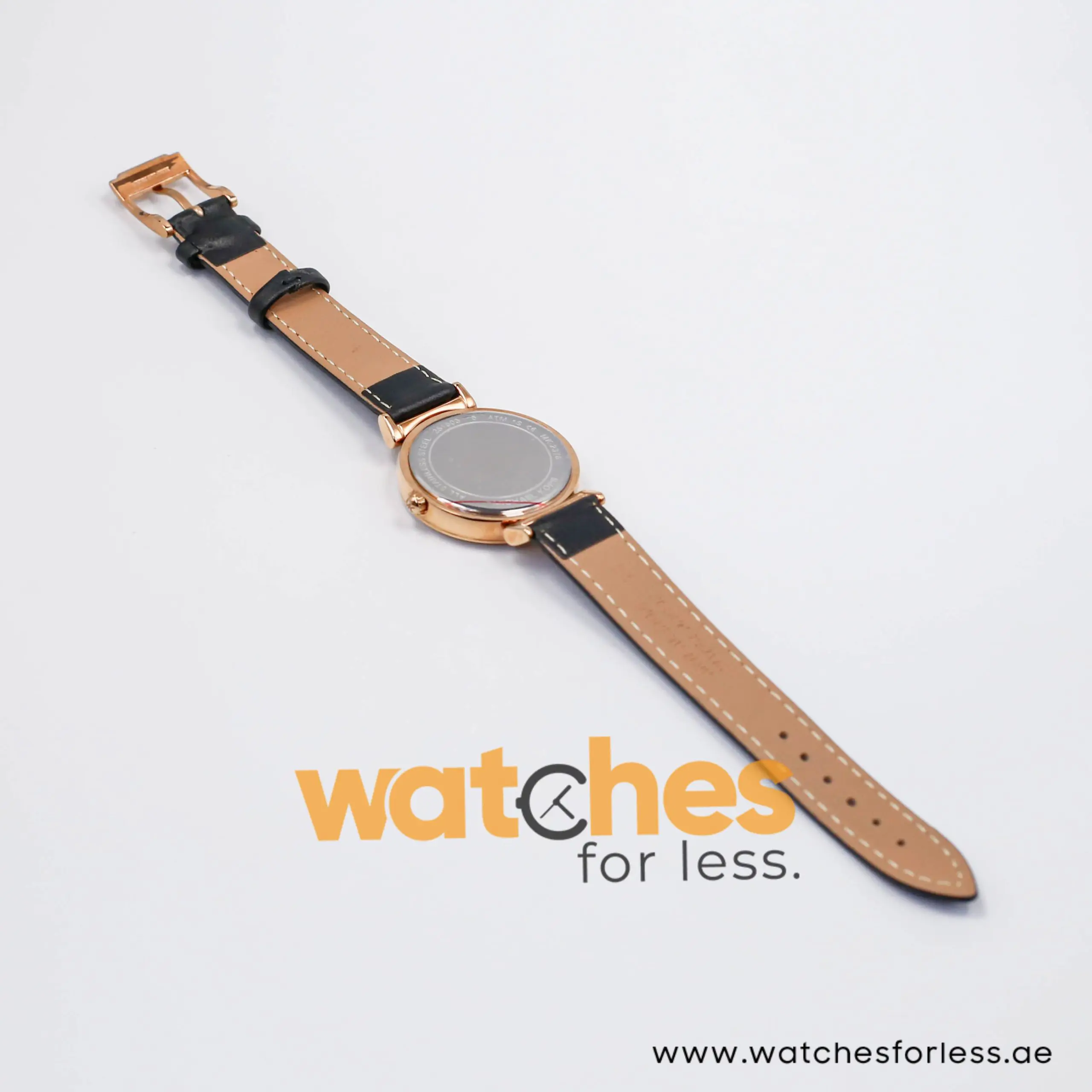 Michael Kors Women’s Quartz Black Leather Strap Rose Gold Dial 39mm Watch MK2376-1 (Shelf Leftover) - Image 10