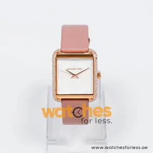 Alternative view of Michael Kors Women’s Quartz Rosy Brown Leather Strap White Dial 32mm Watch MK2610 (Shelf Leftover)