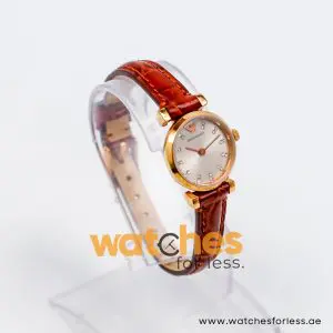 Emporio Armani Women’s Quartz Brown Leather Strap Grey 22mm Watch AR1687-4 - Image 3