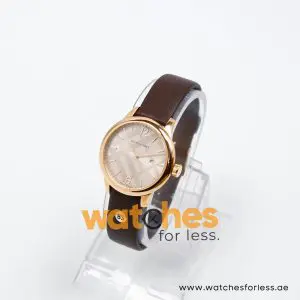 Burberry Women’s Swiss Made Dark Brown Leather Strap Champagne Dial 32mm Watch BU10119-3 (Shelf Leftover) - Image 3