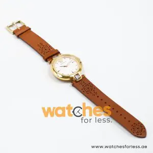 Versace Women’s Quartz Swiss Made Brown Leather Strap White Dial 37mm Watch VAN060016 (Shelf Leftover) - Image 11