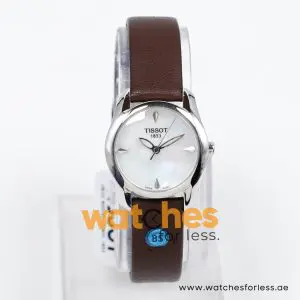 Alternative view of Tissot Women’s Quartz Swiss Made Dark Brown Leather Strap Mother Of Pearl Dial 28mm Watch T023.210.16.111.00 (Shelf Leftover)